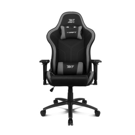 DRIFT DR110BGRAY silla para videojuegos Butaca para jugar Asiento acolchado Negro, Gris