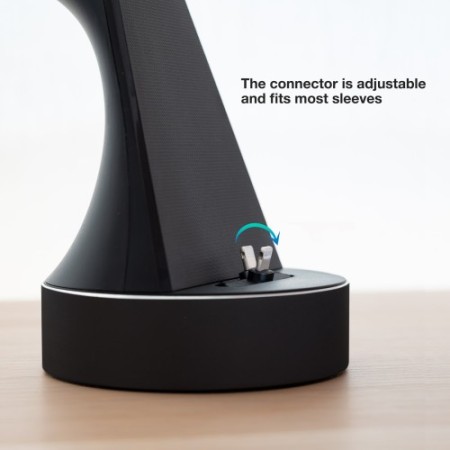 TooQ Base de Carga para Apple Watch y iPhone, Negro