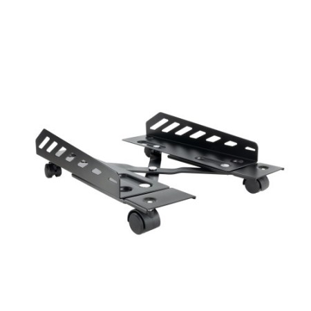 TooQ Soporte metálico para CPU de suelo con ruedas