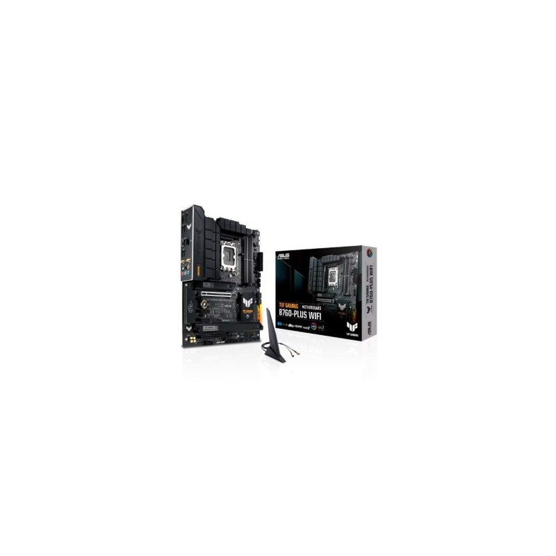 PLACA ASUS TUF GAMING B760-PLUS WIFI,INTEL,1700,B760,4DDR5,128GB,HDMI+DP,4SATA+3M.2,4USB 3.2+1USB-C,2.5GB+WIFI6E+BT5.2,ATX