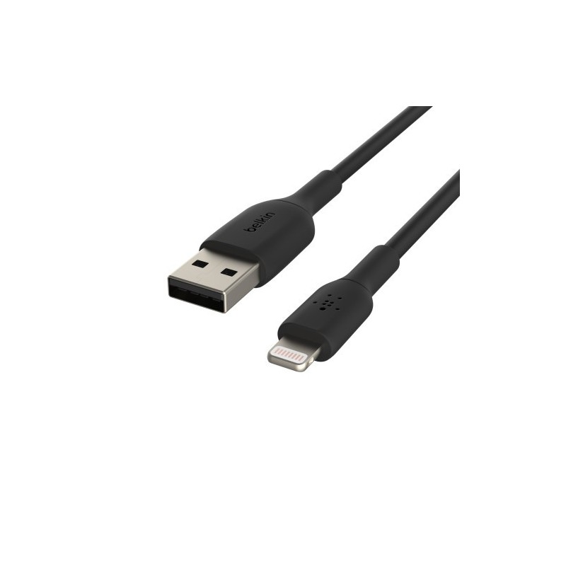 Belkin CAA001BT1MBK cable de conector Lightning 1 m Negro