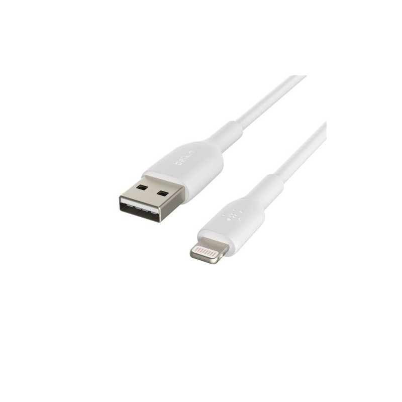 Belkin CAA001BT1MWH cable de conector Lightning 1 m Blanco