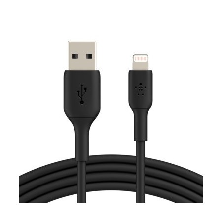 Belkin CAA001BT2MBK cable de conector Lightning 2 m Negro