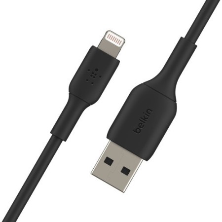 Belkin CAA001BT2MBK cable de conector Lightning 2 m Negro