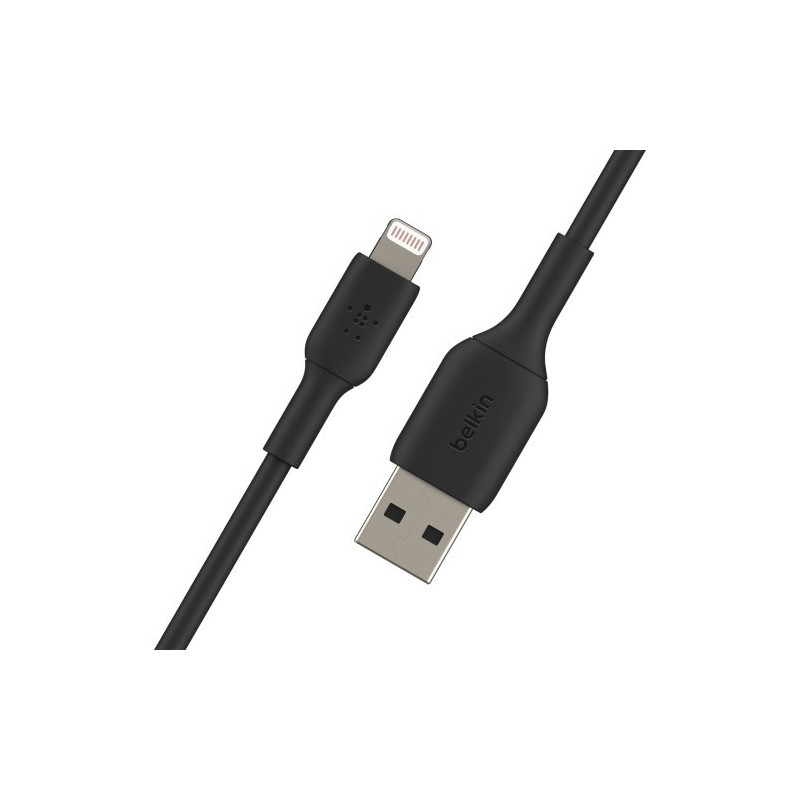 Belkin CAA001BT2MBK cable de conector Lightning 2 m Negro