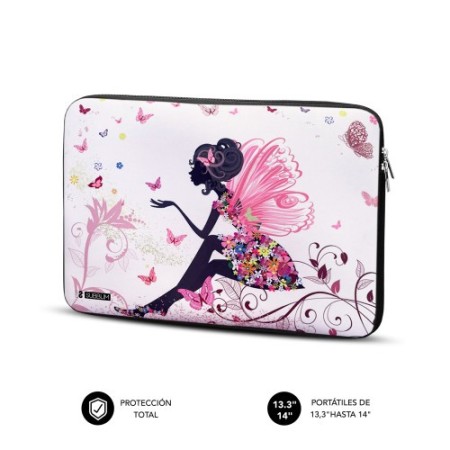 SUBBLIM Funda Ordenador Neopreno Trendy Sleeve Neo Hada 13,3-14″