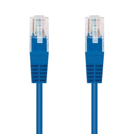 Nanocable Cable Red Latiguillo RJ45 CAT.6 UTP AWG24, Azul, 30 cm