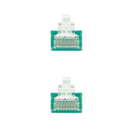 Nanocable Cable Red Latiguillo RJ45 CAT.6 UTP AWG24, Verde, 30 cm