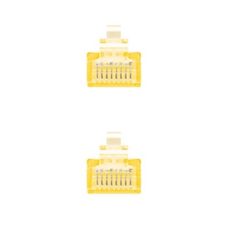 Nanocable Cable Red Latiguillo RJ45 CAT.6 UTP AWG24, Amarillo, 30 cm