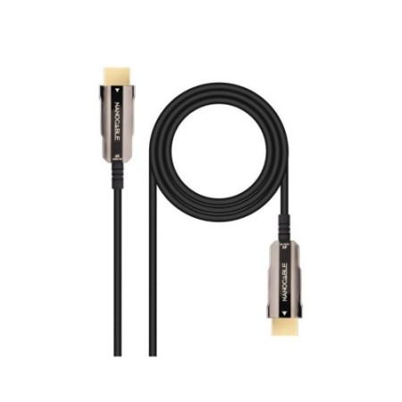 NANOCABLE CABLE HDMI V2.0 AOC 4K@60HZ 18Gbps NEGRO 20 M