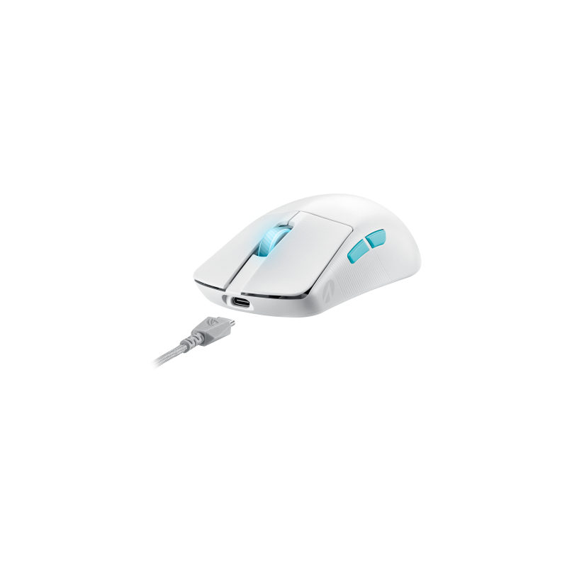 ASUS ROG 90MP02W0-BMUA10 ratón Ambidextro RF Wireless + Bluetooth + USB Type-C Opto-mecánica 36000 DPI