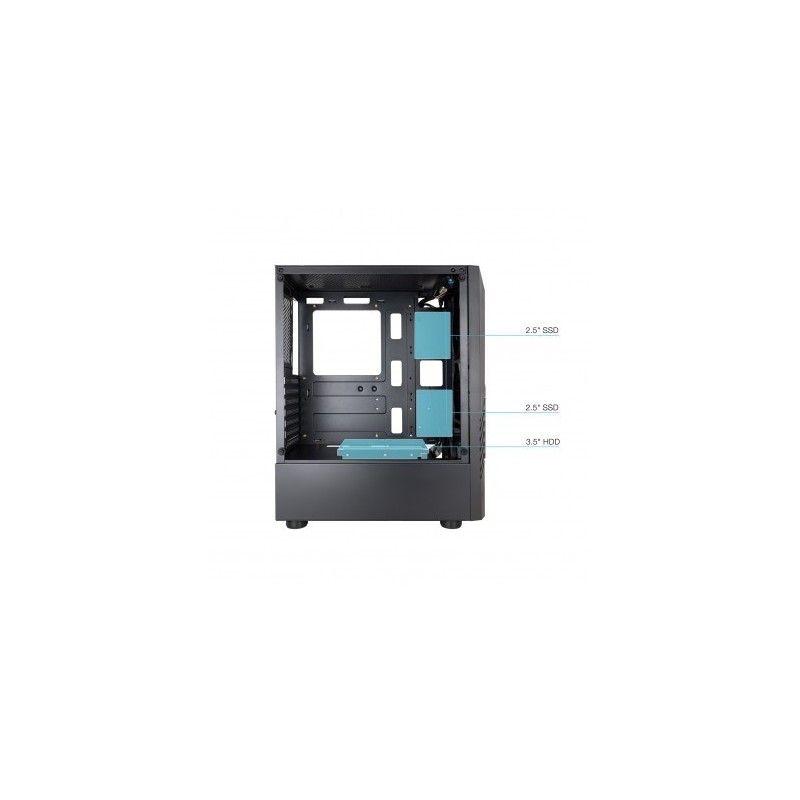 TOOQ CAJA SEMITORRE GAMING TQGCC102-B BIOHAZARD NEGRA