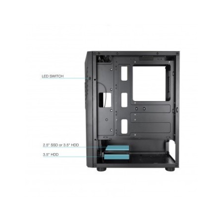 TOOQ CAJA SEMITORRE GAMING TQGCC102-B BIOHAZARD NEGRA