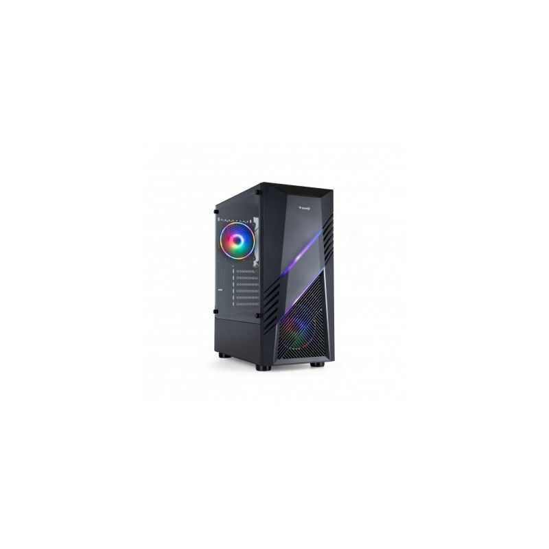 TOOQ CAJA SEMITORRE GAMING TQGCC102-B BIOHAZARD NEGRA
