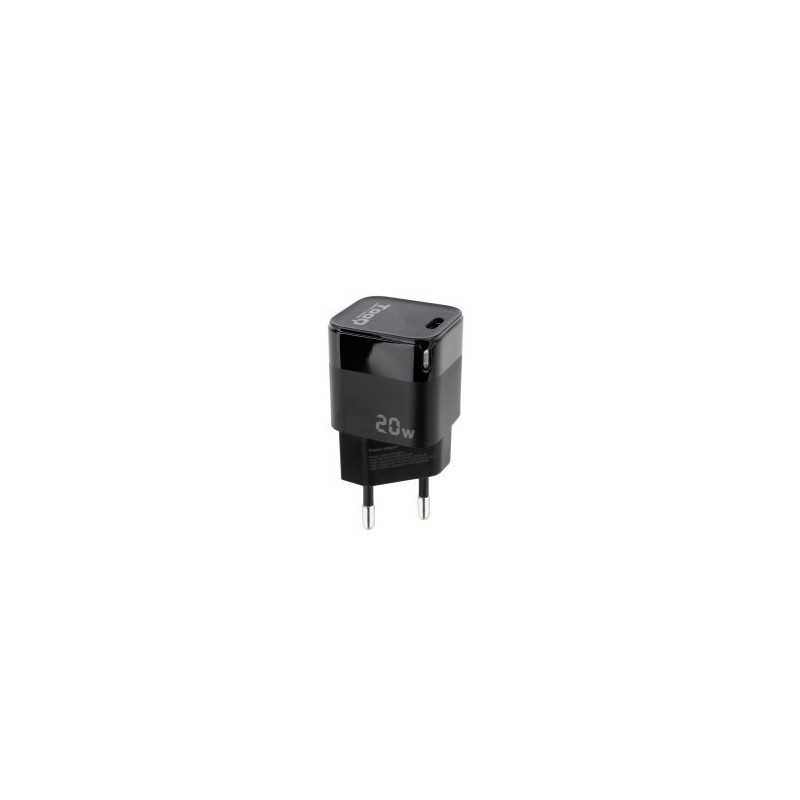 TooQ TQWC-PD20 cargador de dispositivo móvil Universal Negro Corriente alterna Carga rápida Interior