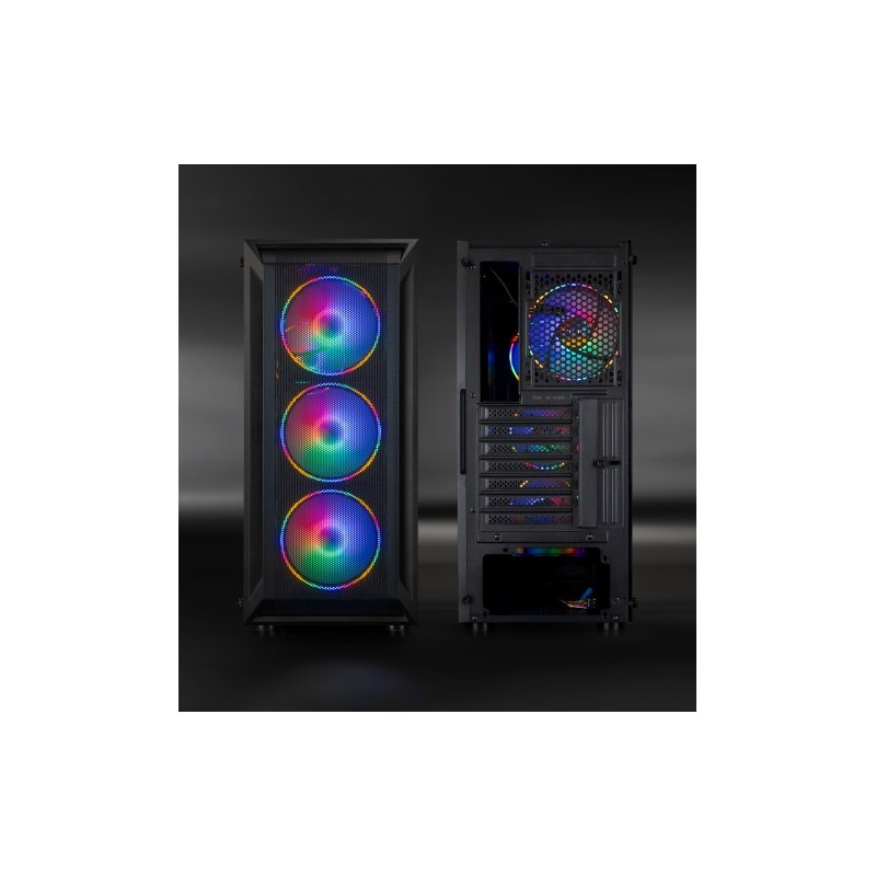 TooQ Caja Semitorre Gaming Ragnärok, Negra