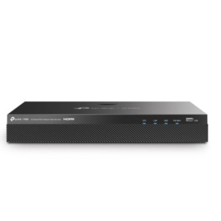 TP-LINK 16 CHANNEL POE+ NETWORK VIDEO RECORDER SPEC:4K HDMI VIDEO OUTPUT & 16MP DECODING CAPACITY; 24/7 CONTINUOUS RECORDING; 16