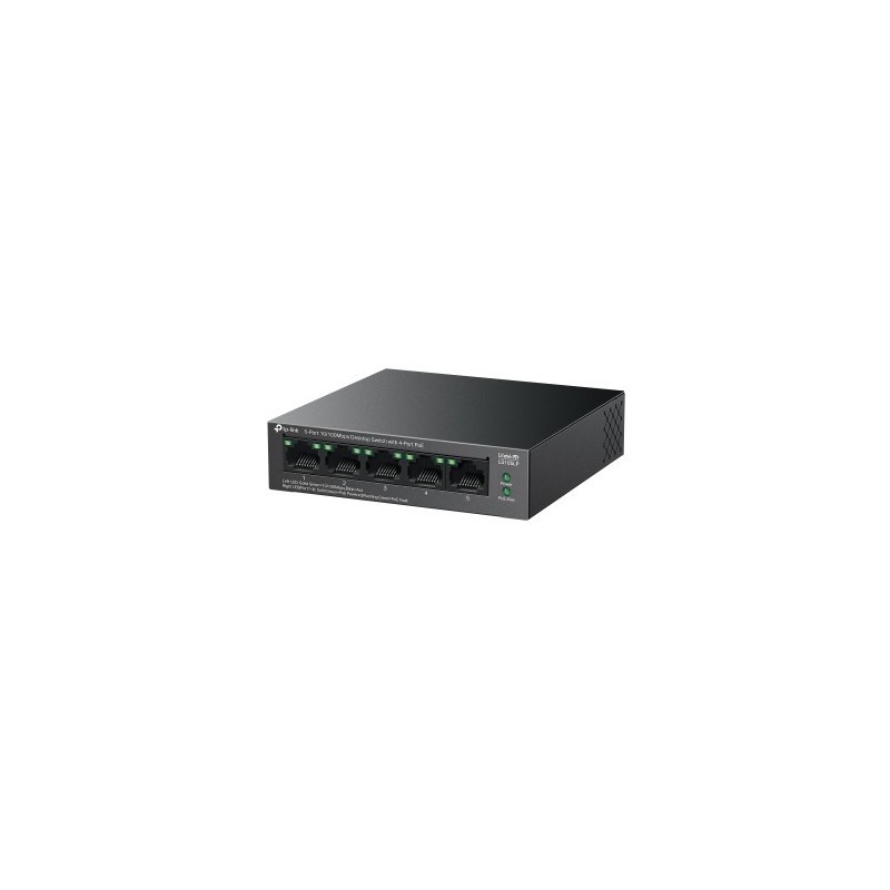 TP-Link LiteWave LS105P No administrado Fast Ethernet (10/100) Energía sobre Ethernet (PoE) Negro