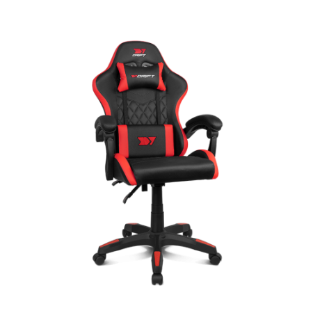 DRIFT DR35BR silla para videojuegos Silla para videojuegos de PC Asiento acolchado Negro, Rojo