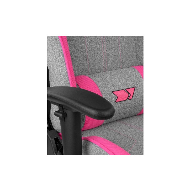 DRIFT DR90 PRO Silla para videojuegos de PC Asiento acolchado Gris, Rosa