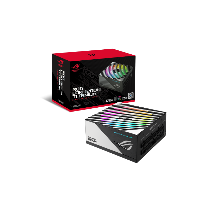 ASUS ROG -LOKI-1200T-SFX-L-GAMING unidad de fuente de alimentación 1200 W 20+4 pin ATX Negro, Plata