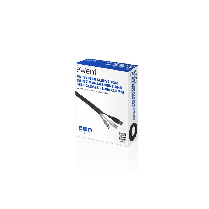Ewent EW1561 organizador de cables Universal Pasacables Negro 1 pieza(s)