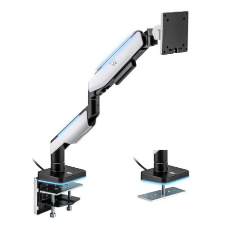 Ewent EW1509 soporte para monitor 124,5 cm (49″) Negro, Blanco Escritorio