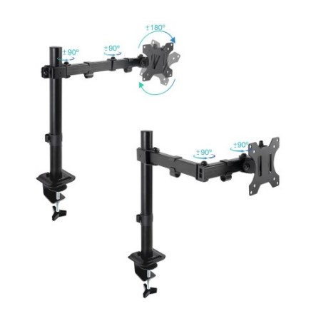 TooQ Soporte de Mesa para Pantalla 17″-32″, Negro