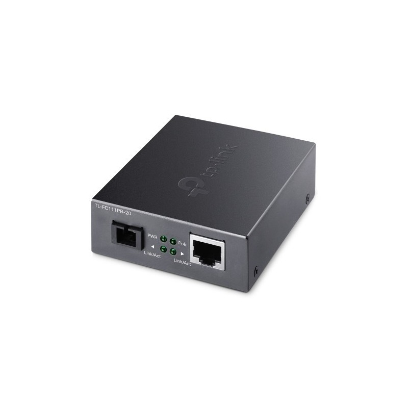 TP-Link TL-FC111PB-20 convertidor de medio 100 Mbit/s Negro