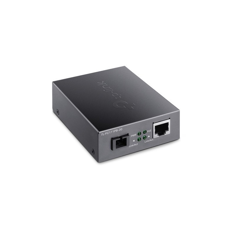 TP-Link TL-FC111PB-20 convertidor de medio 100 Mbit/s Negro