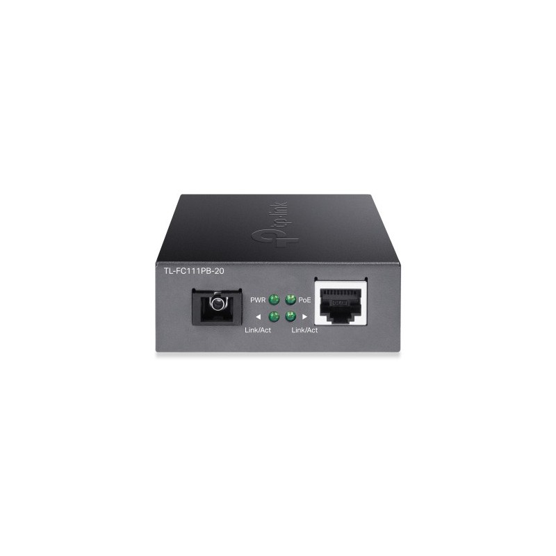 TP-Link TL-FC111PB-20 convertidor de medio 100 Mbit/s Negro