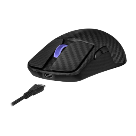 ASUS ROG Harpe Ace Extreme ratón Juego mano derecha RF Wireless + Bluetooth + USB Type-A Óptico 42000 DPI
