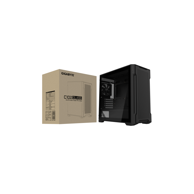 GIGABYTE C102 GLASS Midi Tower Negro
