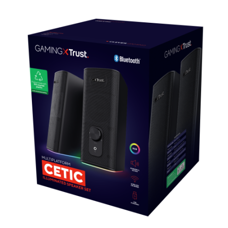 Trust GXT 612 CETIC Negro Inalámbrico y alámbrico 18 W
