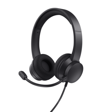 Trust Ayda Auriculares Alámbrico Diadema Llamadas/Música USB tipo A Negro