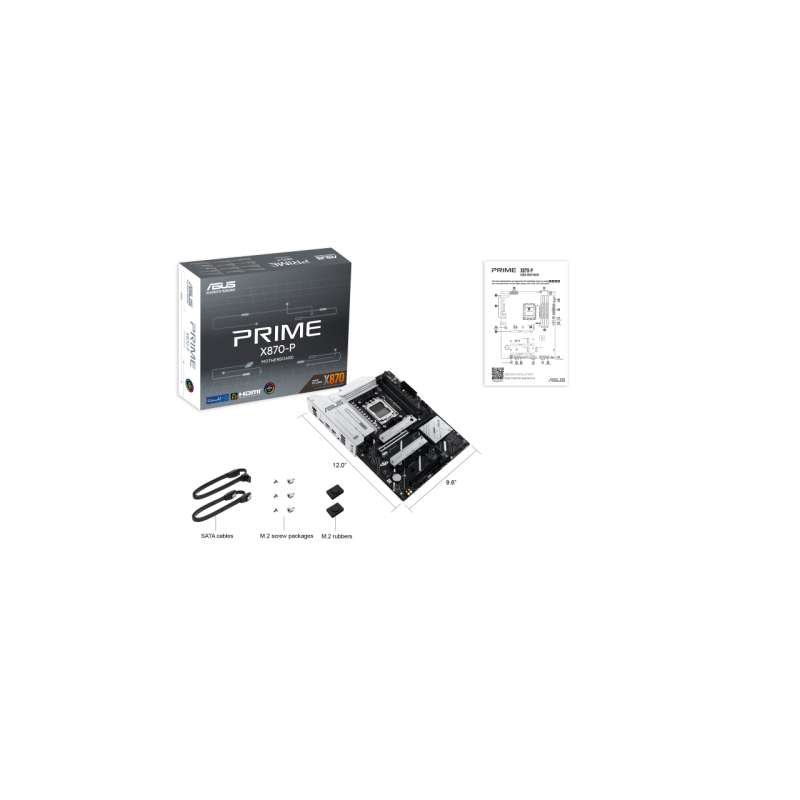 ASUS PRIME X870-P AMD X870 Zócalo AM5 ATX