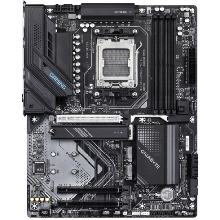 GIGABYTE X870 GAMING WIFI6 Placa Base - Compatible con CPUs AMD Ryzen 9000, VRM de 8+2+2 fases, hasta 8000MHz DDR5 (OC), 1x PCIe