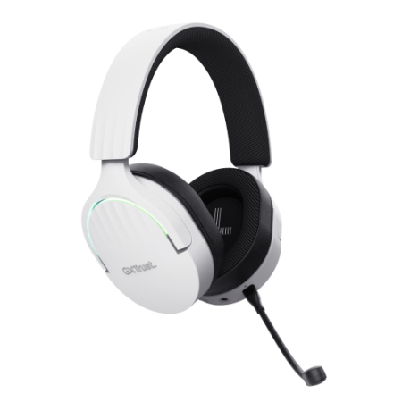 Trust GXT 491W FAYZO Auriculares Inalámbrico y alámbrico Diadema Juego USB Tipo C Bluetooth Negro, Blanco