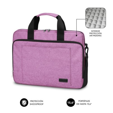 SUBBLIM Maletín Ordenador Air Padding Laptop bag 15,6″ Rosa