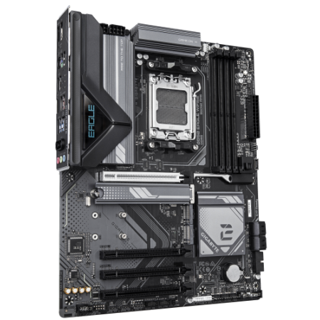 GIGABYTE B850 EAGLE WIFI6E Placa Base - Procesadores AMD Ryzen Serie 9000, VRM digital de 8+2+2 fases, hasta 8200MHz DDR5 (OC), 