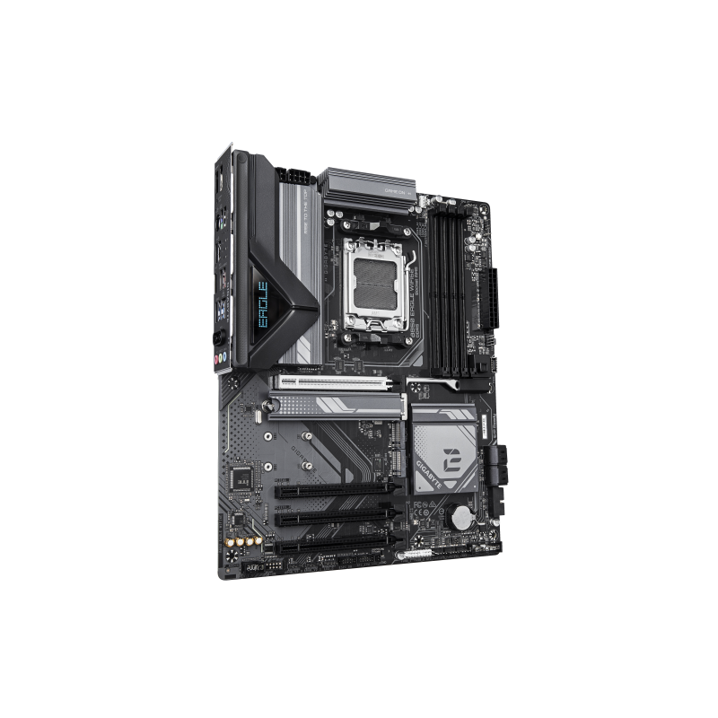 GIGABYTE B850 EAGLE WIFI6E Placa Base - Procesadores AMD Ryzen Serie 9000, VRM digital de 8+2+2 fases, hasta 8200MHz DDR5 (OC), 
