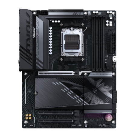 GIGABYTE B850 AORUS ELITE WIFI7 Placa Base - Procesadores AMD Ryzen Serie 9000, VRM digital de 14+2+2 fases, hasta 8200MHz DDR5 