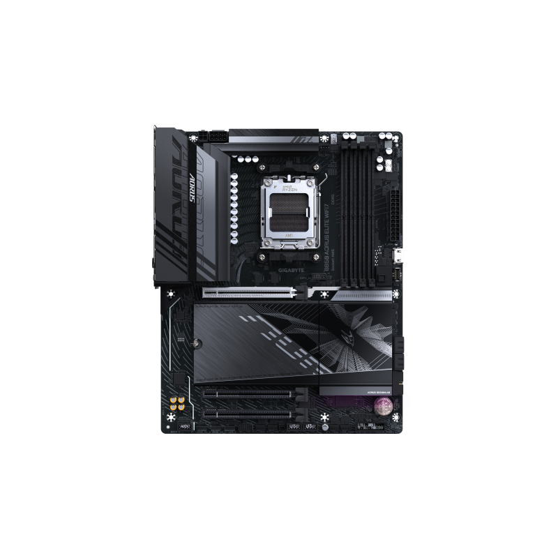 GIGABYTE B850 AORUS ELITE WIFI7 Placa Base - Procesadores AMD Ryzen Serie 9000, VRM digital de 14+2+2 fases, hasta 8200MHz DDR5 