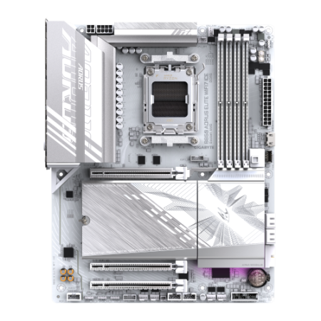 GIGABYTE B850 AORUS ELITE WIFI7 ICE Placa Base - Procesadores AMD Ryzen Serie 9000, VRM digital de 12+2+1 fases, hasta 8200MHz D