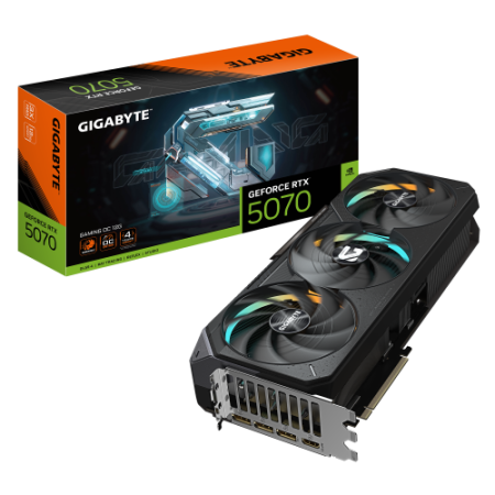 GIGABYTE GeForce RTX 5070 Ti GAMING OC 16G Tarjeta Gráfica - 16GB GDDR7, 256 bits, PCI-E 5.0, XXXX MHz Core Clock, 3 x DP 2.1a, 