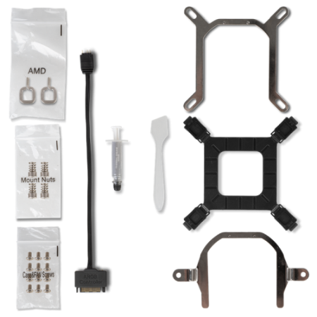 NOX NXHUMMERM360ARGB sistema de refrigeración para ordenador Procesador Sistema de refrigeración líquida todo en uno 12 cm Negro