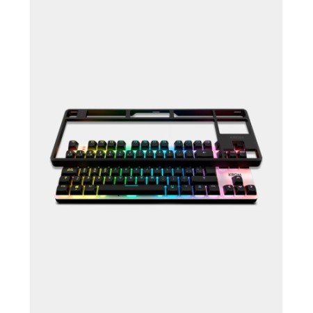 Krom NXKROMKERNELPROSP teclado Juego USB + RF Wireless + Bluetooth QWERTY Español Negro, Blanco