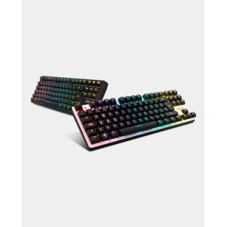 Krom NXKROMKERNELPROSP teclado Juego USB + RF Wireless + Bluetooth QWERTY Español Negro, Blanco