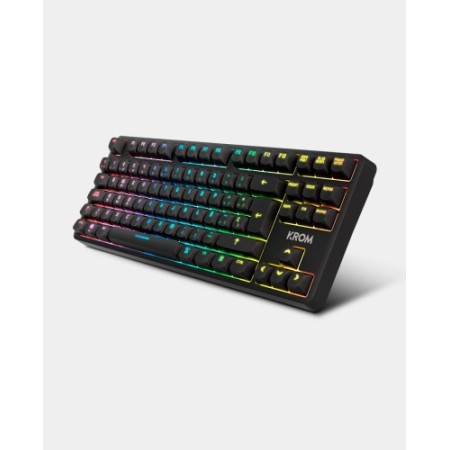 Krom NXKROMKERNELPROSP teclado Juego USB + RF Wireless + Bluetooth QWERTY Español Negro, Blanco