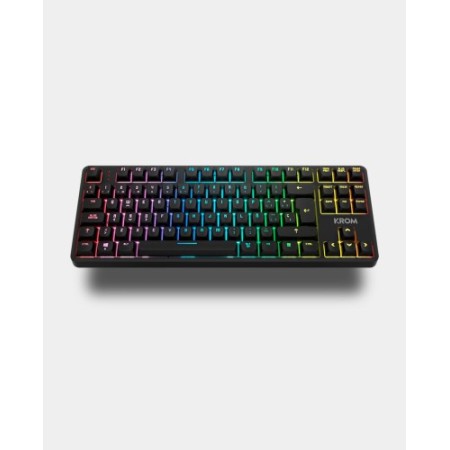 Krom NXKROMKERNELPROSP teclado Juego USB + RF Wireless + Bluetooth QWERTY Español Negro, Blanco